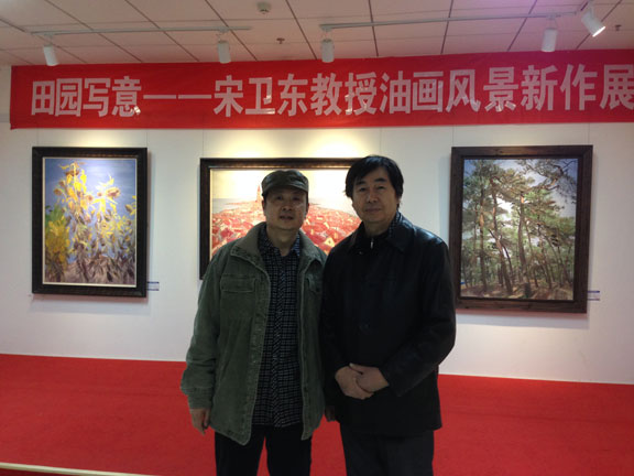 山东美术馆陈国力馆长参观画展